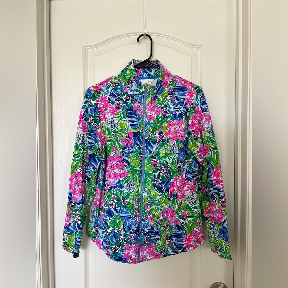 Lilly Pulitzer Disney Dreamin’ Leona Full Zip Size Medium